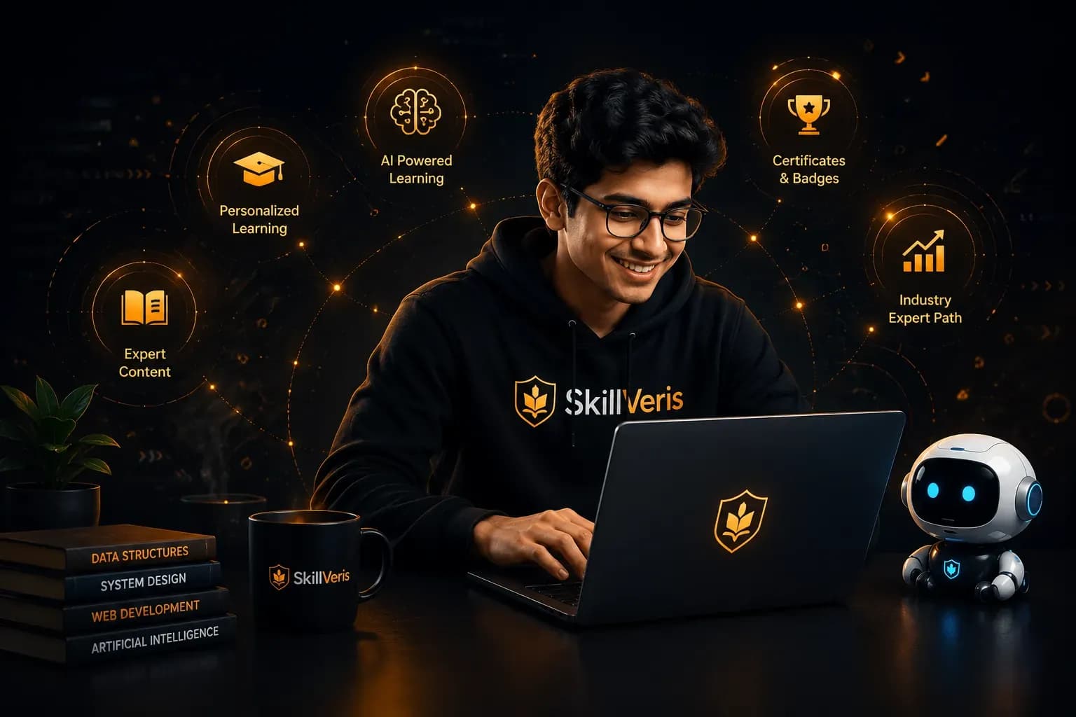 SkillVeris turns your hobby into a personalized path for learning coding, AI and tech skills