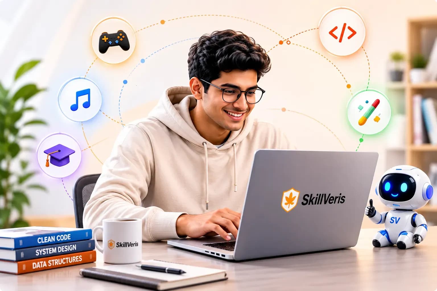 SkillVeris turns your hobby into a personalized path for learning coding, AI and tech skills